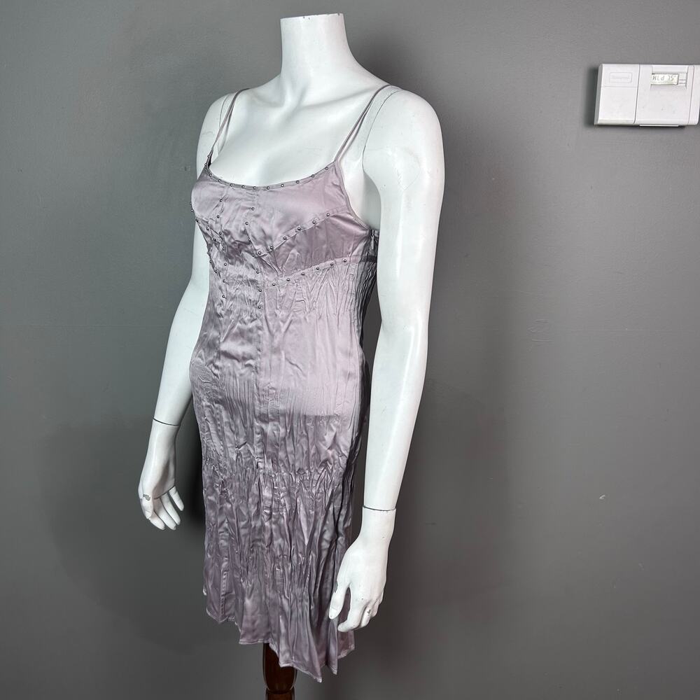 Revolve Eryn Brinie Dress XS studded strappy whimsigoth y2k metallic moto